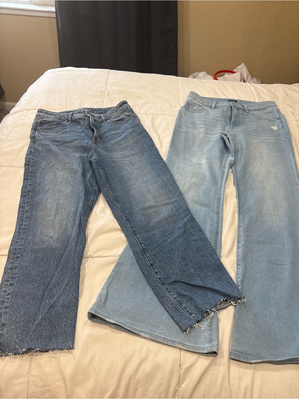 2 - Express Women's jeans - High waisted straight leg & flare leg